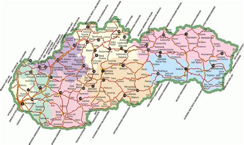 slovakia map slovakia mappery