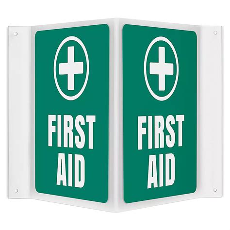 Projecting Sign First Aid 3 Way S 24743 Uline