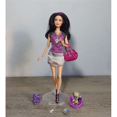 Boneca Barbie Raquelle Fashionista 2011 Articulada Pet Mattel