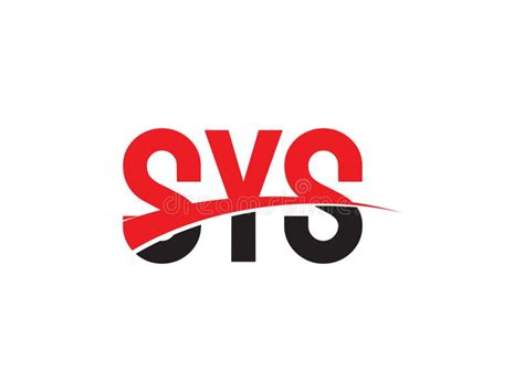 sys letter initial logo design vector illustration stock vector