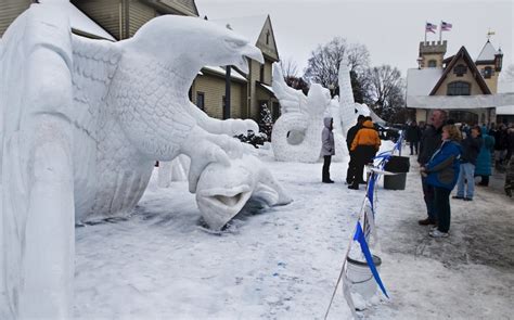 Fans Flock To Frankenmuth For Last Minute Glimpses Of Snow Sculptures