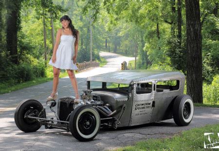 BABE HOT ROD Girls And Cars Cars Background Wallpapers On Desktop Nexus Image