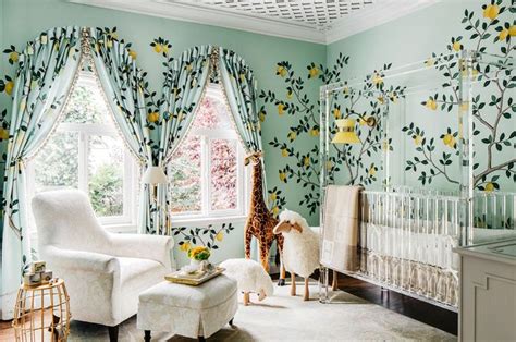 Обои с лимонным мотивом в изумительной детской комнате - Фотографии ...