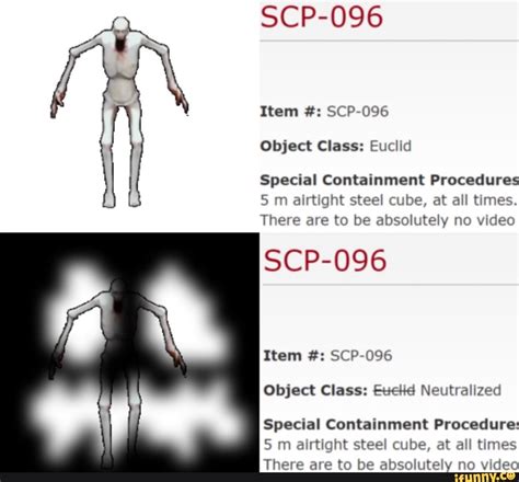 Scp O96 Item Scp 096 Object Class Euclid Special Containment