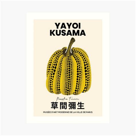 "Yayoi Kusama Pumpkin Illustration Design, Yayoi Kusama Canvas, Yayoi ...