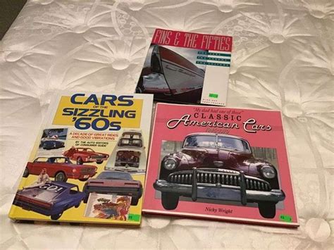 Automotive Reference Books, Cars of the sizzling 60s, Fins of the Fifties, Classic American Cars ...