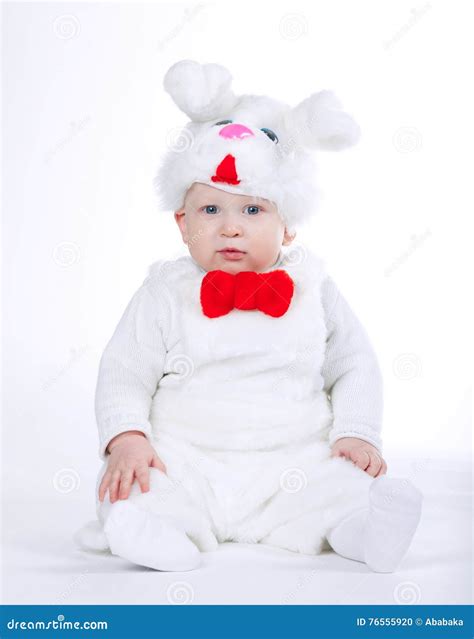 Little Boy in Rabbit Costume Stock Photo - Image of fancy, expression