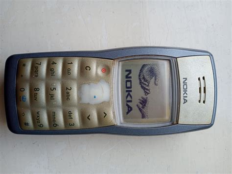 My first mobile phone, a Nokia 1101. It still perfectly works after 15