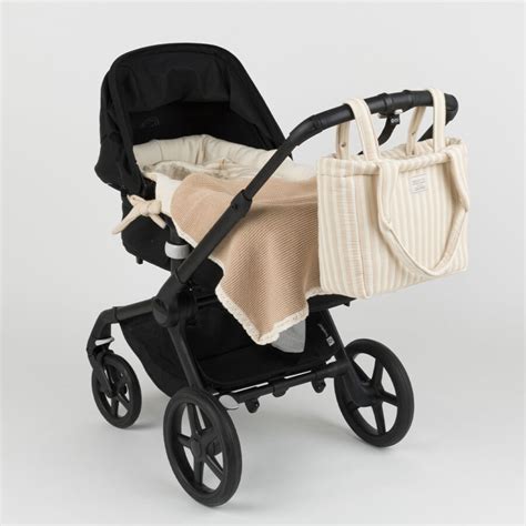 Bolsa Handle Rayas Nude Minicoton