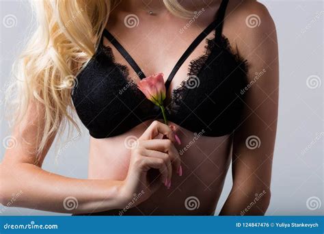 Woman Wearing A Set Of Lace Lingerie Stock Photo Image Of Clothing Portrait