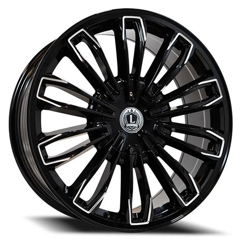 LUXXX ALLOYS® LUX 42 Wheels - Gloss Black with Milled Accents Rims