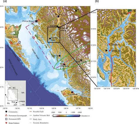 Figure 1 From Baseline Assessment Of Seismic Hazard In British Columbia S North Coast Semantic