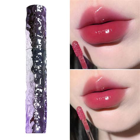 HERORANGE Ice Sense Water Light Mirror Lip Glaze Pure Desire Girl