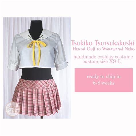 Tsukiko Tsutsukakushi Hentai Ouji To Warawanai Neko School Uniform Cosplay Custom Made Cosplay