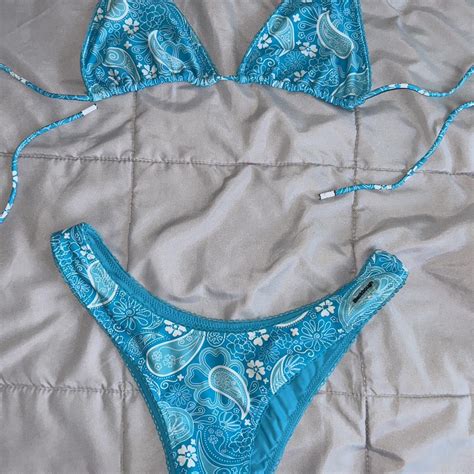 Blackbough Blue Bikini Last Photo Shows The Ends Wear Depop