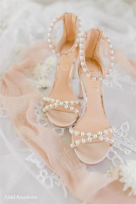 Alexandra Nude Pearl Bridal Block Heel Wedding Shoes Heels Wedding Heels Wedding Shoes