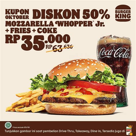 Kupon Burger King Khusus Untuk Bulan Oktober Sopasti