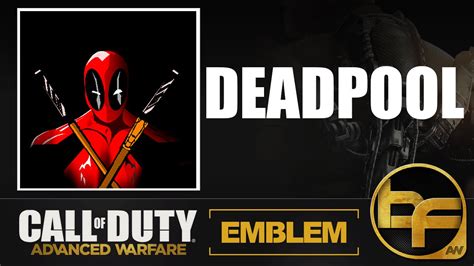 Cod Advanced Warfare Emblem Tutorial 15 Deadpool Youtube