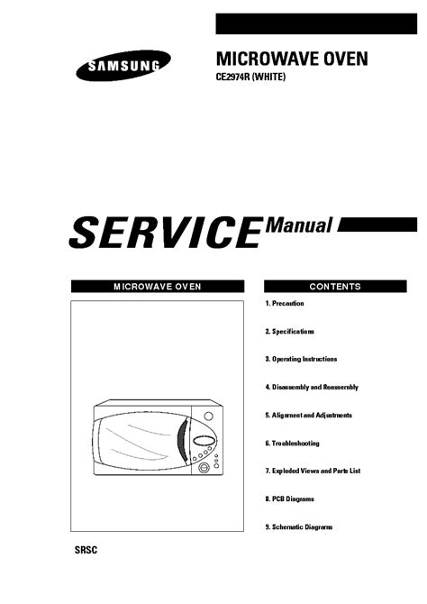 SAMSUNG CE2974R Service Manual download, schematics, eeprom, repair ...