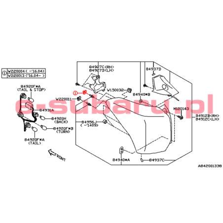 Subaru Ko Ek Spinka Klip Zaczep Mocowanie Lampy Ty Forester
