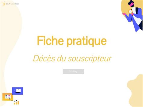 Fiche pratique Décès du souscripteur