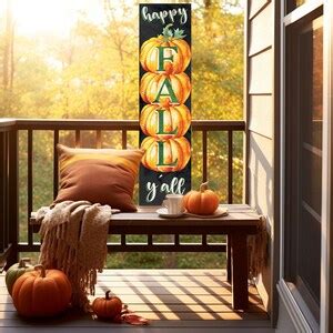 36in Happy Fall Y All Wooden Porch Sign Etsy