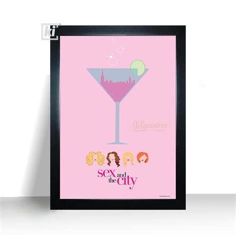 Quadro Decorativo Série Sex and The City moldura 44x32cm Shopee Brasil