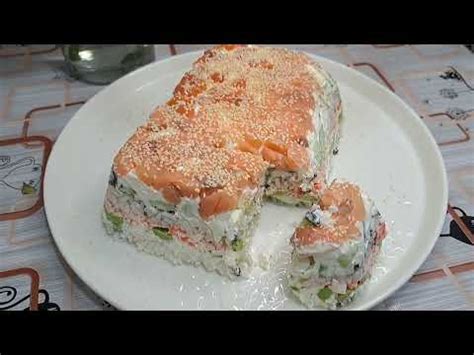 Суші торт для коханої ️ - YouTube