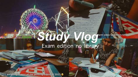 Very PRODUCTIVE Exam STUDY VLOG No Library Edition YouTube