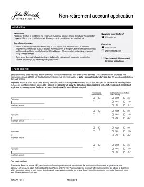 Fillable Online Non Retirement Account Application Fax Email Print