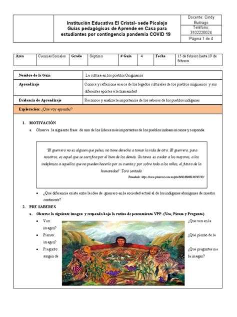 Guia Sobre Culturas Mesoamericanas Grado Septimo Pdf Mesoamérica