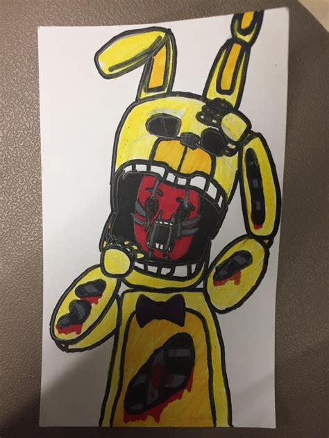 William Afton Suffering In The Springbonnie Suit Rfivenightsatfreddys