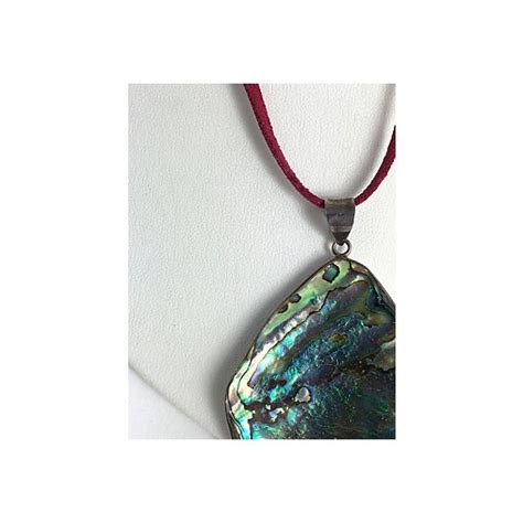 Abalone Shell Sterling Pendant Necklace Chairish