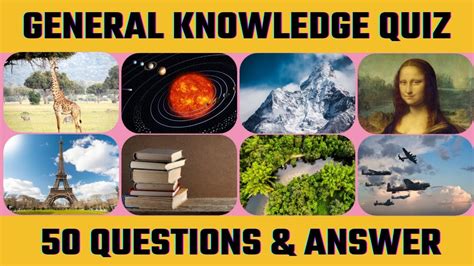 Unlimited General Knowledge Quiz 🧠🧐🌎 Can You Answer All 50 General Knowledge Questions Part 6