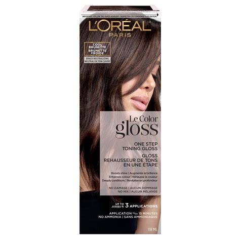 L Oreal Paris Le Color One Step Toning Hair Gloss Cool Brunette Ounce For Sale North Las