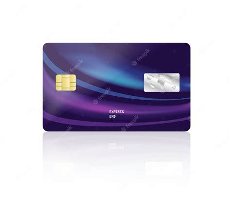 Premium Vector Credit Debit Card Blank Mockup Layout Plastic