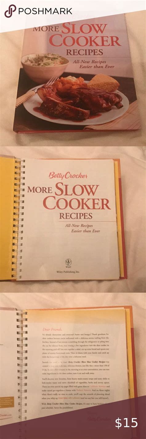 Betty Crocker Slow Cooker Recipes Book Slow Cooker Recipe Book