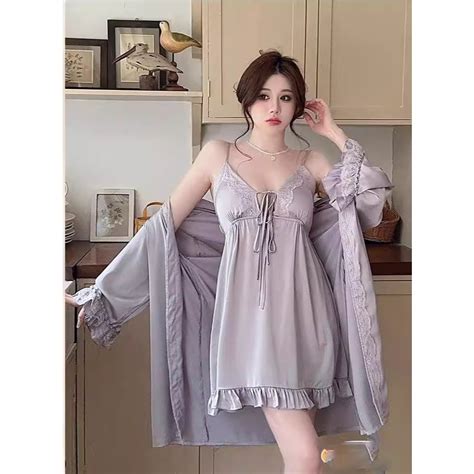 Jual Vee Kimono Lingerie Set Premium Wanita Pad Bra Lingerie Set Kimono Set Shopee Indonesia