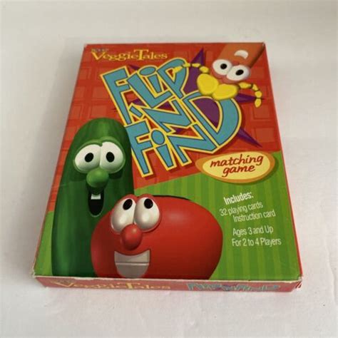 Rare Veggie Tales Flip N Find Matching Card Game 4597988707