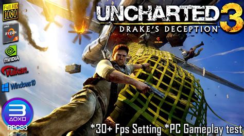 RPCS3 Uncharted 3 Drakes Deception PC Gameplay In Game PS3 Emulator