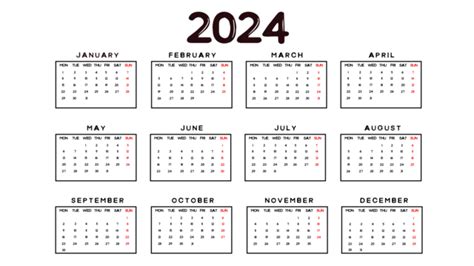 2024 Calendar Designs Vector Modern 2024 Calendar 2024 2024 Calendar Png And Vector With