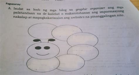 Isulat Sa Loob Ng Mga Bilog Sa Graphic Organizer Ang Mga Patalandaan Na