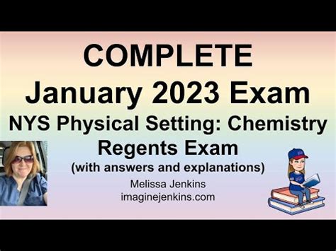 NYS Regents Chemistry January 2023 Exam All Questions Answered YouTube