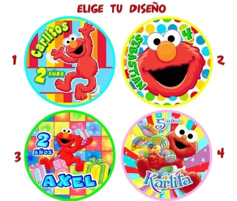 50 Bolos Dulceros Plaza Sesamo Elmo Lola Fiesta Envio Gratis En Venta