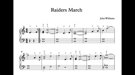 Riders March From Movie Indiana Jones Piano Tutorial With Sheet Music