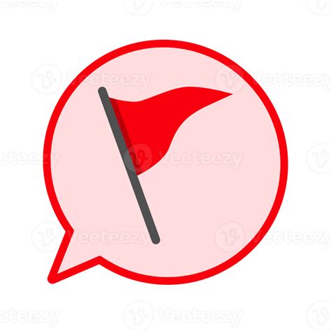 Red Flag Icon 24696748 Png