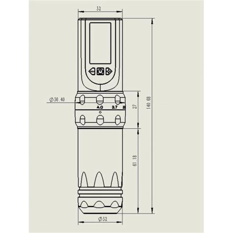 Poseidon V Trident Adjustable Tattoo Wireless Pen Machine Hm