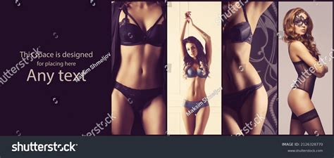 Set Photos Beautiful Sexy Women Lingerie Stock Photo 2126328770 Shutterstock