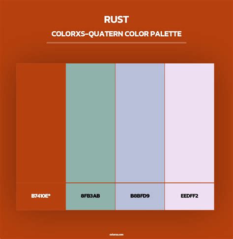 Rust color palettes - colorxs.com
