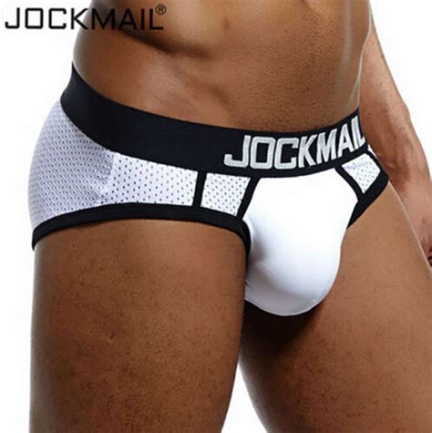 Jockmail Men S Low Rise Mesh Bulge Pouch Bikini Briefs Underwear Slip Underpants Ebay